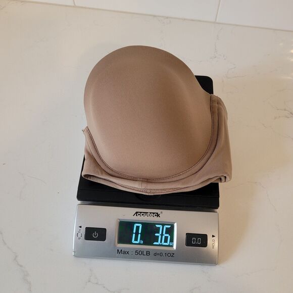 Soma Strapless Bra Size 38C Allura Multiway Underwire Lined Beige NO Straps - Picture 10 of 10